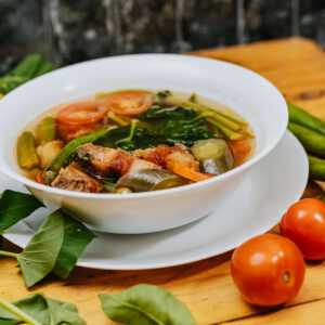 Sinigang na Lechong Kawali